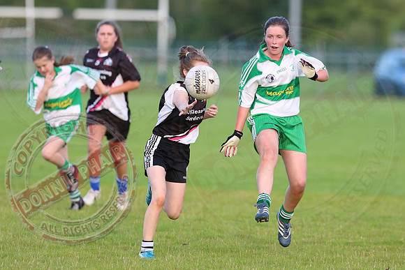 Aghadrumsee (1-14) V Ederney (1-05) in Girls U16 GAA Division One Final.