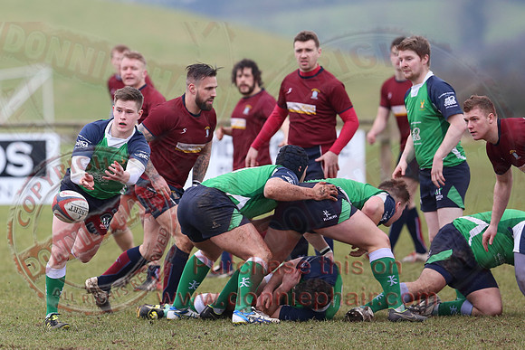 Enniskillen 1st XV (3) V Ballynahinch (44) in Rugby Towns Cup.