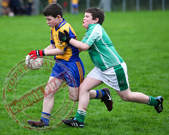 Roslea V Enniskillen Gaels in U12 GAA Football B Final.