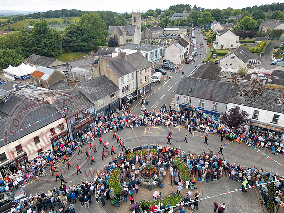 Aerial Photos of the Annual County Fermanagh Twelfth Demonstration In Irvinestown-20