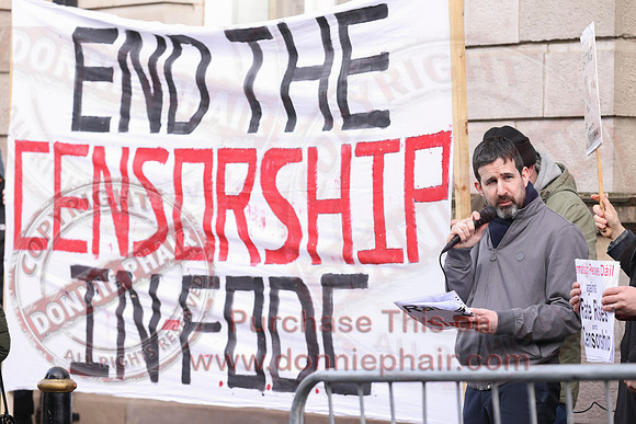 Independent Councillors Protest over Censorship outside Enniskillen Townhall-21