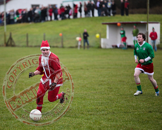 Santa V Elves Charity GAA Match In Newtownbutler among the NTB club members and friends.