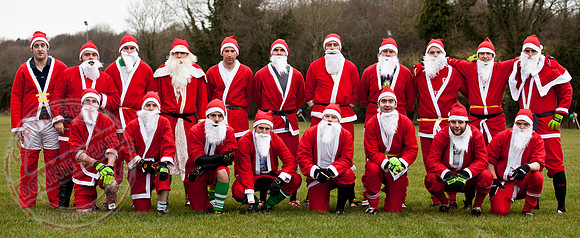 Santa V Elves Charity GAA Match In Newtownbutler among the NTB club members and friends.