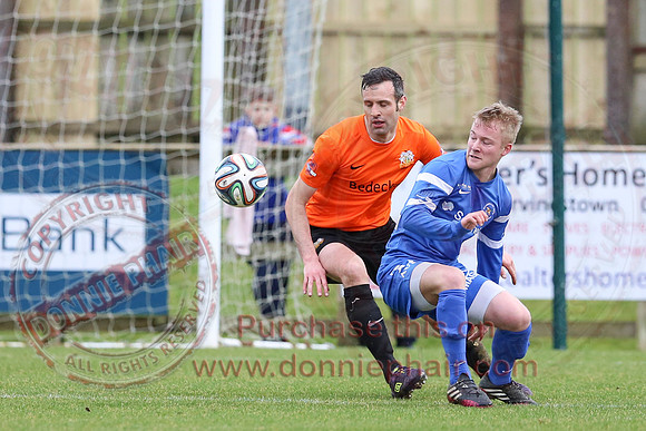 Ballinamallard United (1) V Glenavon (3) in IFA Danske Premier League.