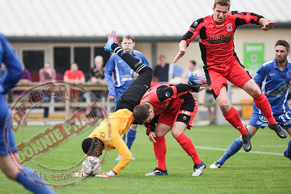 Ballinamallard FC V Dungannon Swifts in IFL Premium League Game.