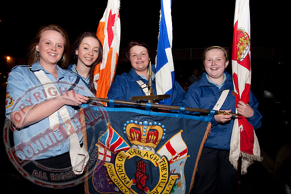 Loyalist Parade in Enniskillen, County Fermanagh.