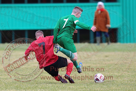 Irvinestown Wanderers (1) V Ardoyne (2) in Irish Junior Cup.