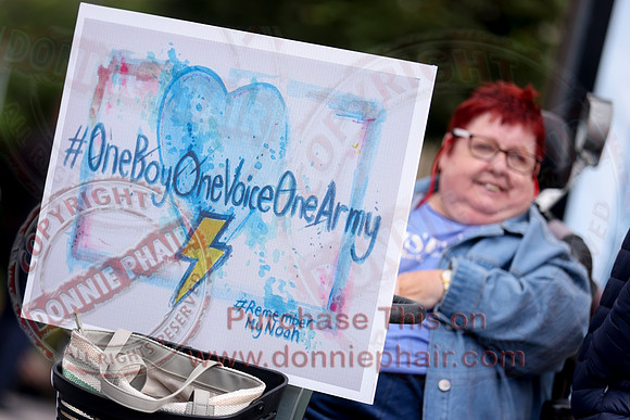 Justice for Noah Donohoe rally at the Diamond in Enniskillen-1