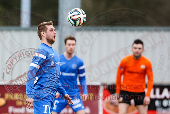 Ballinamallard United (1) V Glenavon (3) in IFA Danske Premier League.