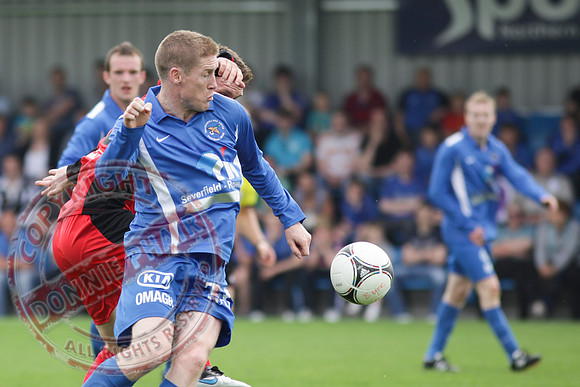 Ballinamallard FC V Dungannon Swifts in IFL Premium League Game.