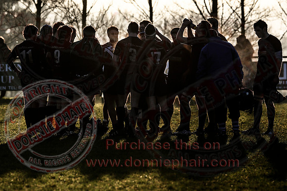 Enniskillen 1st XV (34) V Randalstown (8) in Towns Cup.