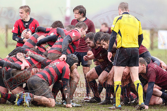 Enniskillen 1st XV (3) V Carrickfergus (20) in Kukri Qualifying Rugby League 2