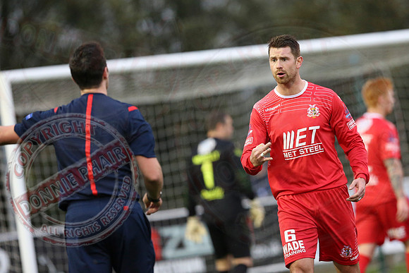 Ballinamallard United (0) v Portadown (2) in Danske Bank IFA Premier League.