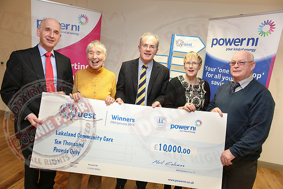 Power NI Reps hand over £10,000 to Lakeland Community Care