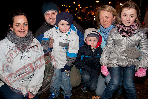 Switching on the Christmas Lights In Irvinestown, County Fermanagh.