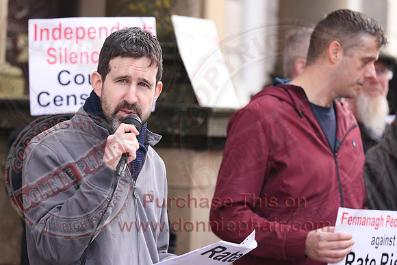 Independent Councillors Protest over Censorship outside Enniskillen Townhall-20