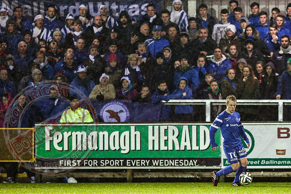 Ballinamallard United (2) V Ballymena United (3) in League Cup Semi-Final.